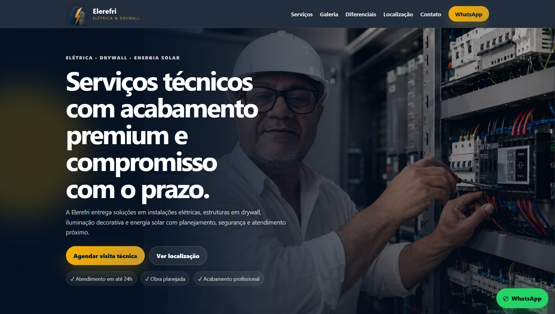 Site profissional da Elerefri